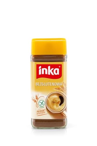 Inka Bevanda Senza Glutine Di Segale, Orzo, Cicoria E Grano Di Barbabietola Da Zucchero, 100 G Senza Caffeina