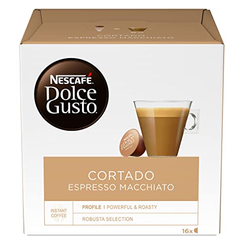 Coffee Capsule | Nescafé | Dolce Gusto Cortado Espresso Macchiato Koffie Capsules | Totalmente Peso 100 Grammi