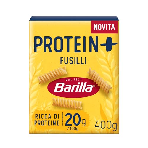 Barilla Pasta Fusilli Protein+, Pasta Proteica Di Semola Di Grano Duro Con Proteine Di Piselli, 400 G