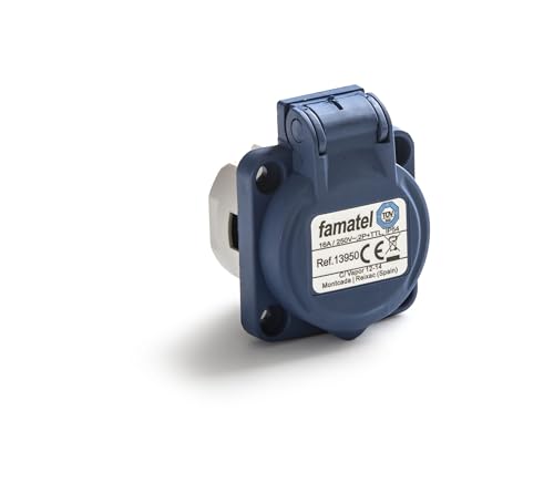 Famatel 13950-Base Incastro 2P Ttl 220 V Ip44 16A
