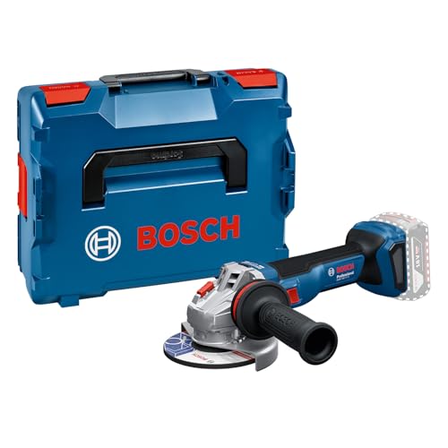Bosch Professional 18V System Smerigliatrice Angolare A Batteria Gws 18V-11 S Diametro Disco 125 Mm, Incl. L-Boxx, + L-Boxx, Senza Batterie/Caricabatt