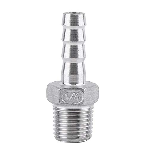 Verbindungsst¨¹Ck F¨¹R Schlauch, Gekoppelt, Mit Gewinde, Adapter, Schlauchschaft Aus Edelstahl, Ss304 1/8 Zoll ~ 3/4 Zoll (1/4 X 8 Mm)