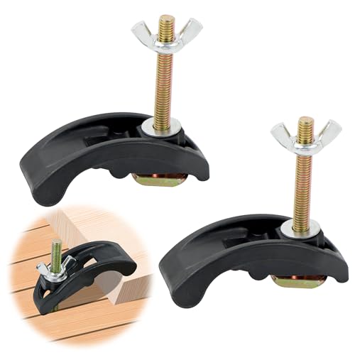 T Track Morsetto, 2 Pezzi M8 Morsetti T-Track Per Legno, T-Track Hold Down Clamp Per La Lavorazione Del Legno Piastre Di Fissaggio Stabile E Flessibil