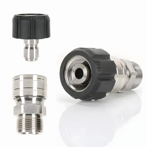 Plateytr Idropulitrice Adattatore Set, Sonda Sturatubi Per Idropulitrice - Set Di Accessori Di Alta Qualità Per Idropulitrice M22 Girevole A 3/8 Disco