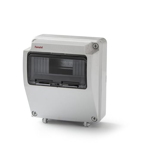 Famatel - Scatola Industriale Precablata Con Ip65 | 9 Elementi | 245X215X155 | Bianco