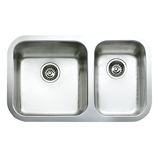 Fregadero Be 2C 785 Fregadero Be Inox 2 Cubetas, 250Mm Y 180Mm, Mueble 90