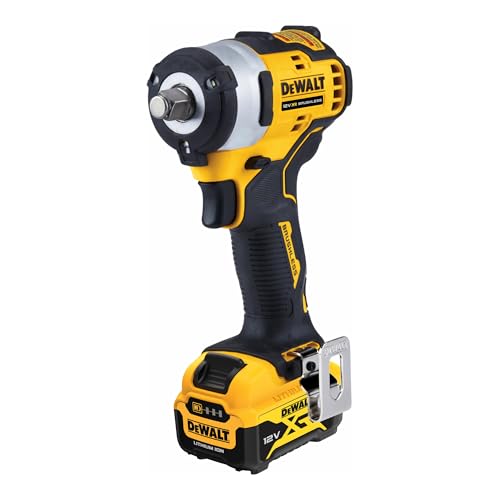 Dewalt Avvitatore A Impulsi Brushless Xr 12V 1/2" 340Nm Con 2 Batterie Li-Ion 5Ah E Custodia Tstak, Multicolore
