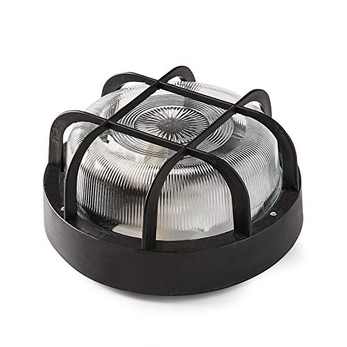 4411 Famatel G-Lampada Da Parete, Rotonda, E27, 60 W, Nero