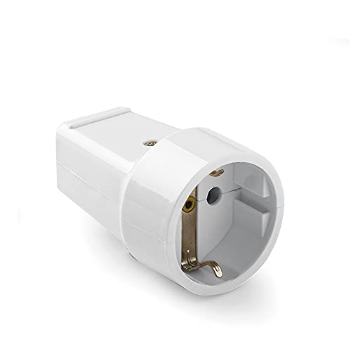 Famatel 2101-Supporto Cellulare, 16 A, Schuko Tt-Bianco