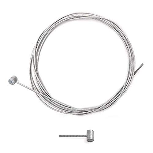 Flexible Steel Cable 2.5 Mm X 2.5 M Hammer Head Diameter 9 X 10 Mm Motocrosser, Tractor, Mower, Motorcycle, Accessory, Brake, Clutch
