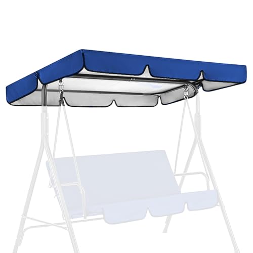 Tettuccio Parasole Per Dondolo Hollywood, Dondolo Con Tettuccio Parasole, 3 Posti, Altalena Hollywood Con Funzione Sdraio, Universale, Impermeabile (D