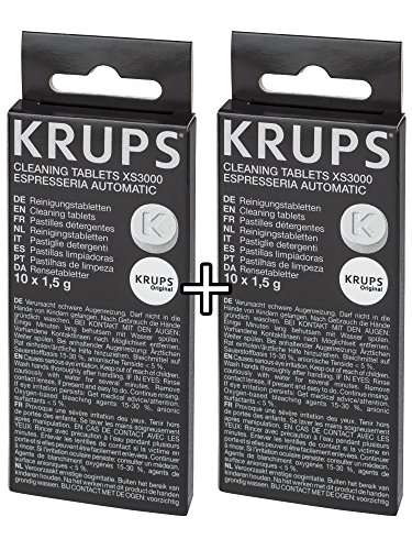 Krups - Pastiglie Per La Pulizia, Xs3000, Confezione Da 2