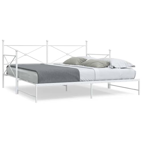 Vidaxl Divano Letto Estraibile Senza Materasso 100X190 Cm In Acciaio, Divano Letto Con Cassetti, Divano Letto, Divano Letto Da Soggiorno
