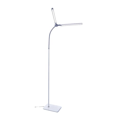 Daylight Duopro Floor - New - 6,000K, 2,090 Lux At 30Cm, Double Shade, 4 Brightness Levels, Flexible Arm, Energy Efficient, Perfect For Salons, Eyelas