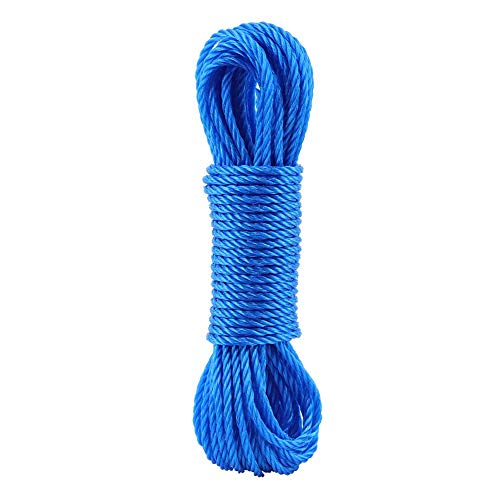 Qinlorgon Garden Rope 10M Gardening Garden Corda In Nylon Corda Arrampicata Corda Traction Rope Tying Rope(Blu)