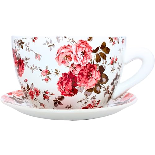 Dekohelden24 Vaso Per Fiori, Vaso Per Piante, Vaso Per Piante, Vaso In Ceramica, Colorato, Lunghezza 28 X 24 X 14 Cm