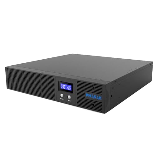 Phasak Ph 7521 - Gruppo Di Continuità 2160 Va, 1320 W, Lcd, Onda Sinusoidale Pura