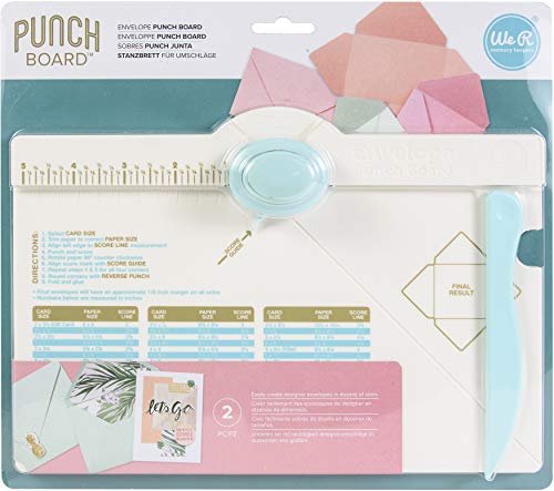 We R Memory Keepers Wr71277-0 - Kit De Medición Para Sobres (Con Perforador, Carpeta Hueso Y Tabla De Medidas)