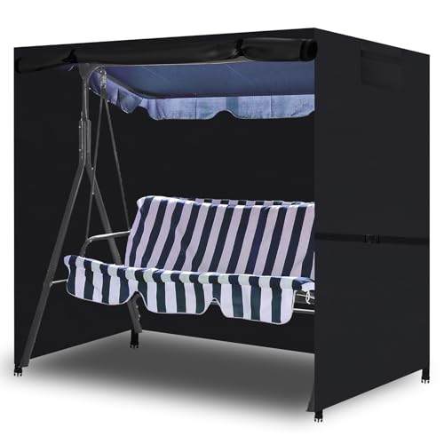 Wldgqge Copertura Dondolo 3 Posti,Tessuto Oxford 600D Copertura Dondolo,Impermeabile E Resistente Ai Raggi Uv Copertura Per Dondolo Da Giardino (210 *