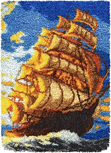 Rocky&Chao Myriad Choices - Kit Per Tappeto A Vela Con Gancio A Scatto, 61 X 40,6 Cm, Kit Fai Da Te Per Principianti, Adulti E Bambini, Kit Per La Cre