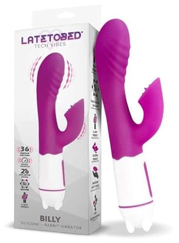 Latetobed Billy Vibrador Usb 36 Funciones Silicona Pãšrpura