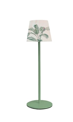 Majestic Alea Dulac Pm - Lampada Da Tavolo Led Senza Fili Ricaricabile Per Interni Ed Esterni, H37Cm, Confezione Regalo Riutilizzabile, Palma