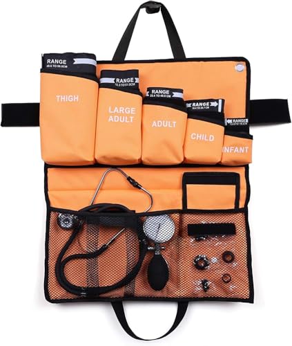 Lotfancy Sfigmomanometro Aneroide Professionale 5 In 1 Con Stetoscopio E Polsini Di 5 Dimensioni, Tensiometro Per Monitor Manuale Della Misuratore Pre