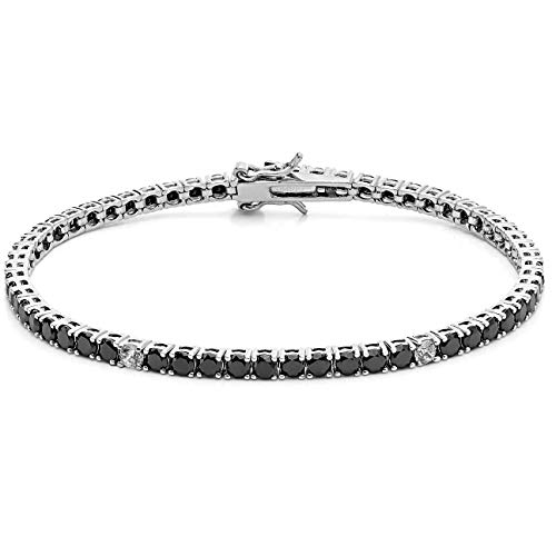 Comete Bracciale Gioielli Uomo Tennis In Argento E Zirconi Ubr990M20