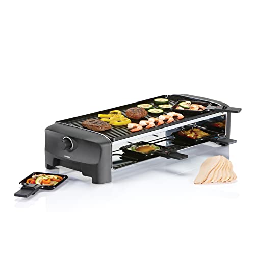 Princess Raclette Con Griglia Per 8 Persone 162840, 1300 W, Alluminio Pressofuso