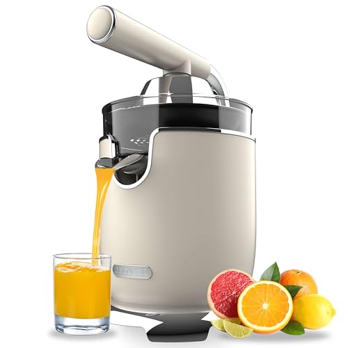 Cecotec Spremiagrumi Elettrico A Braccio Xqueeze Retrojuice 1000. 1000W, Filtro In Acciaio Inox, 2 Coni Rimovibili Di Diverse Dimensioni, Leva E Siste