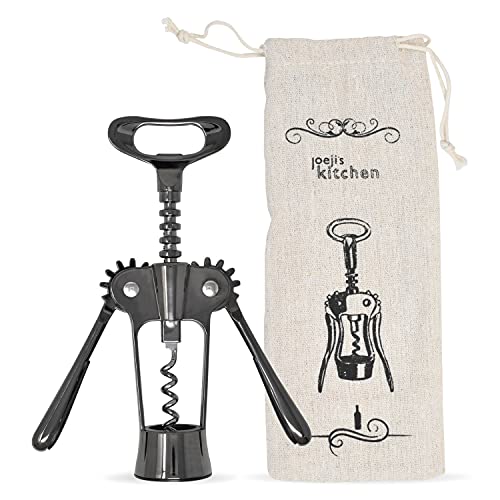 Joeji'S Kitchen Cavatappi A Leva - Apribottiglie Design Alato In Lega Di Zinco Apribottiglie, Apribottiglie Multiuso Per Rimuovere Il Tappo Di Vino E