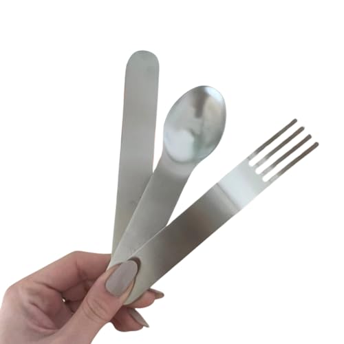 Posate Da Asporto 3 Parti Arancioni