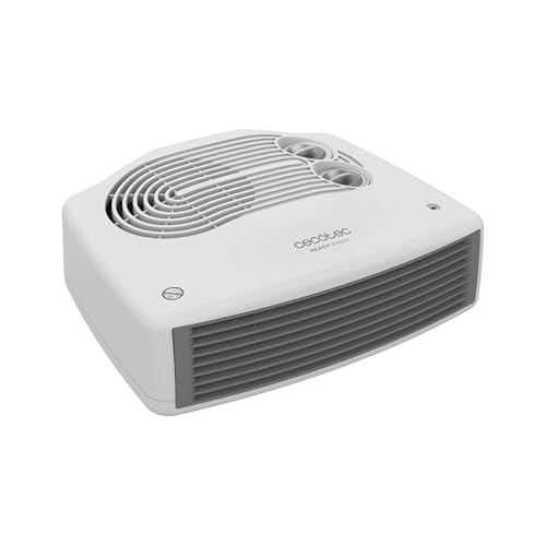 Cecotec Termoventilatore Readywarm 3000 Horizon White. 3000W, Riscalda Fino 28M². Termostato Regolabile, Facile Trasporto, Funzionamento Silenzioso, S