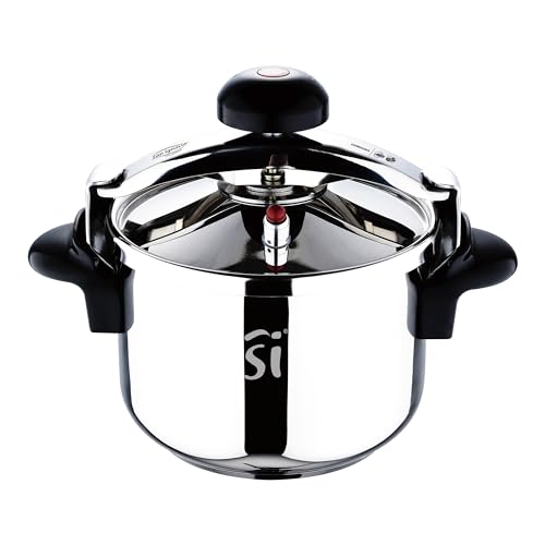 San Ignacio Olla A Presión 24Cm 8L Acero Inox Cordoba Sg1512 Pentola A Pressione, Acciaio Inossidabile, Argento, 24 Cm, 72 Unità