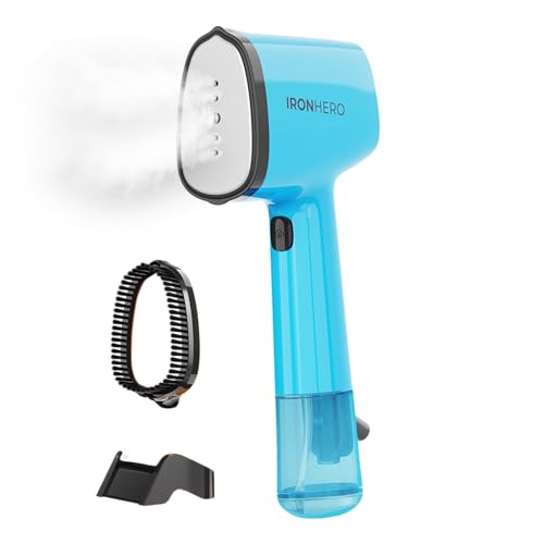 Cecotec Ferro Da Stiro Verticale Ironhero V-1500 Essential Blue, Potenza 1500 W, Vapore Continuo 25G/Min, Riscaldamento Rapido, Disinfetta, Pulisce E