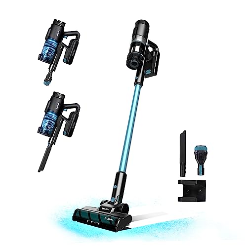 Cecotec Aspirapolvere Scopa Elettrica Senza Fili Conga Rockstar 1500 Ray Eternal, 215W, 12Kpa, Autonomia 60Min, Spazzola Jalisco, Serbatoio 500Ml, Cic