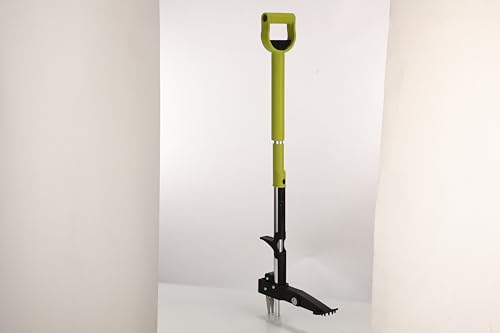 Yissvic Diserbatore Manuale Di Arrache Erba Malata Con Pedale 4 Artigli In Acciaio Inossidabile Lungo Manico Strumento Di Diserbo Solido Per Giardino