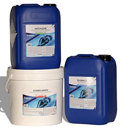 Kit Antialghe, Ph- E Cloro Lento San Marco 30 Kg Per Uso Non Professionale