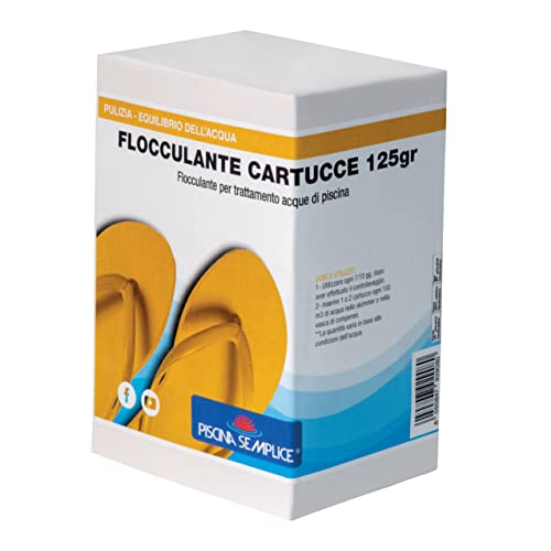 Lapi Chimici Flocculante Cartucce 125Gr 1Kg Piscina Fuori Terra