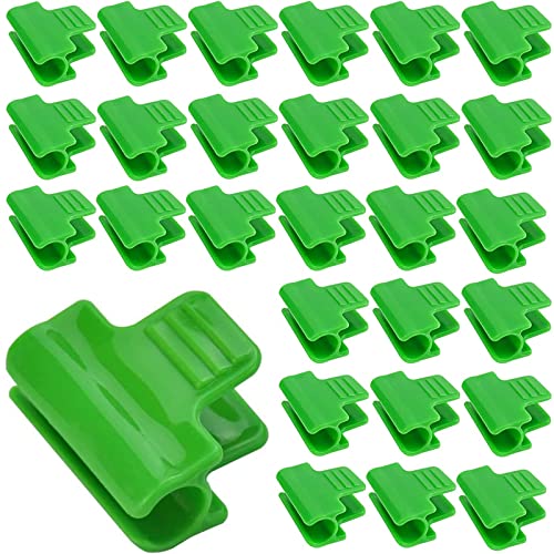 50 Stück Pflanzen Clip, Gewächshausfolien Clips, Kunststofffolien Clips, Netz Tunnel Hoop Clips, Für Reihenabdeckung Netz, Gewächshäuser, Schuppen,Unt