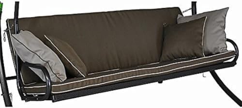 Angerer – Cuscino Per Sedia A Dondolo, Elegance Style Dondolo Design, Tortora, 180 X 50 X 50 Cm, 42024/185