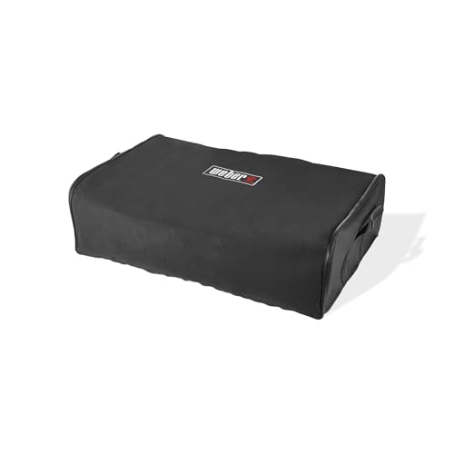 Weber Custodia Premium Per Barbecue Slate 43 E 56 Plancha, Ideale Per Il Campeggio, Con Cinghia Integrata Per Fissare La Plancha – Nero (3400114)