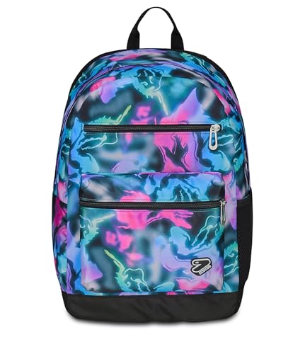Seven Zaino Scuola Reversible Con Cuffie Wireless, Fucsia Azzurro, Reversibile, 29 L, Scuola Media E Superiore, Zaino Ragazza