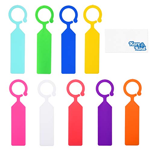 Kare & Kind 100X Etichette Per Piante Ad Anello Da Appendere – Etichette In Plastica Colorata Per Piante A Gancio – Resistenti Al Clima E Riutilizzabi