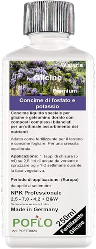 Poflo Fertilizante Glicine Concime Maggiociondolo Concime Liquido High-Tech Npk (250Ml)