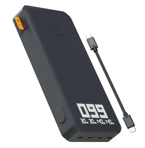 Xtorm Titan Ultra 200W Powerbank 27000Mah, Laptop Powerbank, 4X Usb-C Pd, Display Led, Compatibile Con Iphone E Samsung, Nero