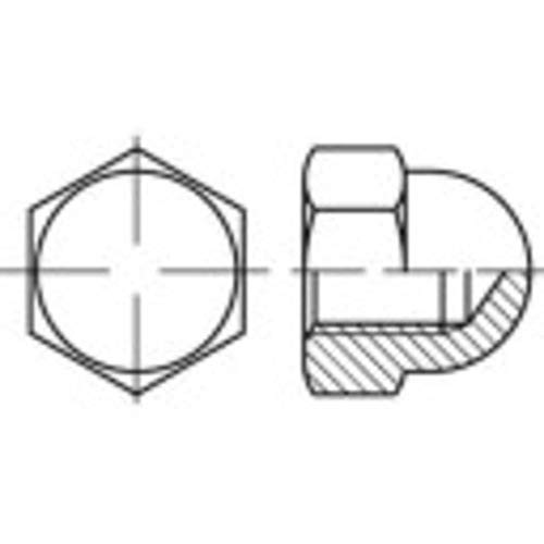Toolcraft 1066913 - Dadi Esagonali M4 Din 1587, In Acciaio Inox A4, 100 Pezzi