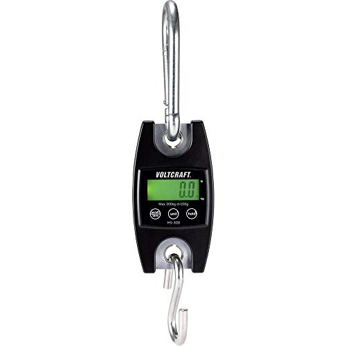 Voltcraft Hs-300 Bilancia Sospesa Portata Massima 300 Kg Leggibilità 200 G Nero