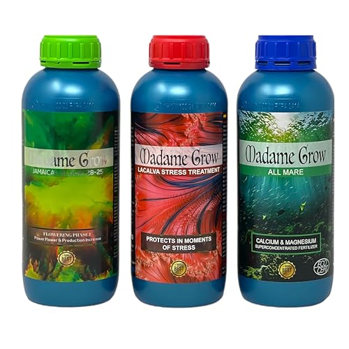 Madame Grow - Concime Universale Per Piante Verdes - Nutrizione E Crescita - Formula Organica - 3 X 1 L