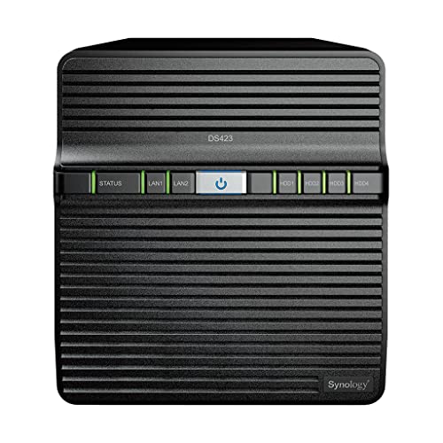 Synology Soluzione Nas Desktop Ds423 Da 16 Tb A 4 Alloggiamenti Installata Con 4 Unità Western Digital Red Plus Da 4 Tb